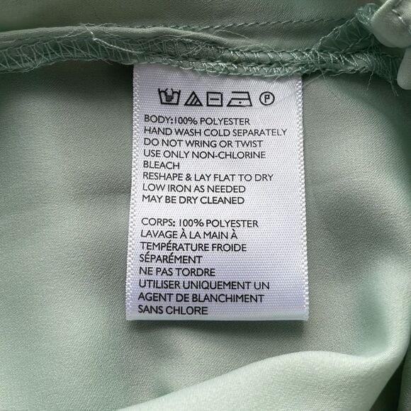 Silence + Noise Pistachio Green Long Sleeve Buttoned Down Shirt. Size Medium. - Picture 10 of 12